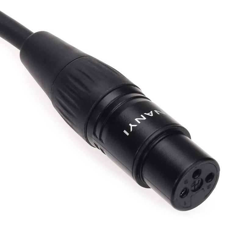 NANYI 2pcs XLR Splitter Microphone Cable - 3-Pin XLR Female to Female, 10Feet/3Meter DMX Patch Cords with Oxygen-Free Copper - Image 3